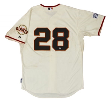Buster Posey Game Used 2014 San Francisco Giants Postseason Jersey (MLB Authenticated)